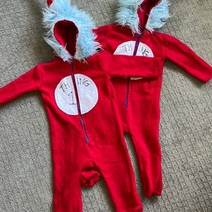 Thing 1 & 2 Dr Suess Halloween Costumes 2T